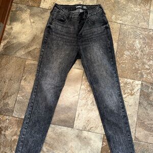 Old Navy Women's High-Rise Washed Black Ankle Jeans